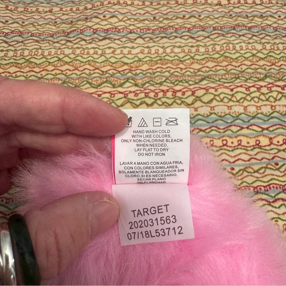 Girls Minnie Mouse Earmuffs Pink and Black Sequin - Picture 6 of 7